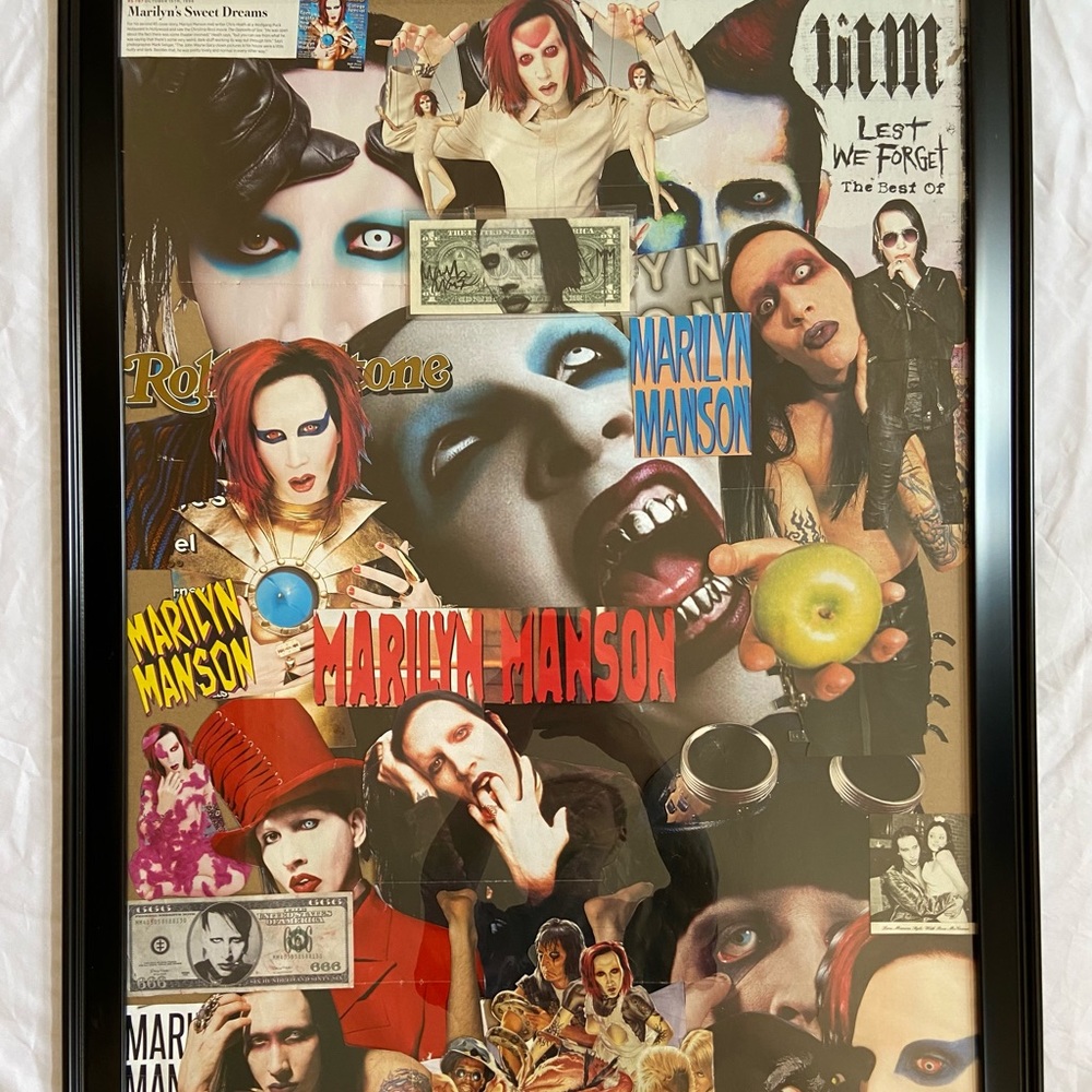 Marilyn Manson Framed Collage